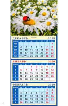 Календарь 2020 Божья коровка на ромашке (34034)