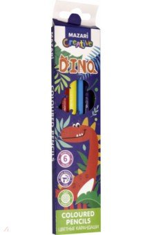 Карандаши цветные "Dino" (6 цветов) (M-6170-6)