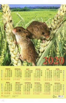Календарь настенный на 2020 год Символ года. Забавные мышата (90025)
