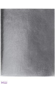 Тетрадь общая "Бумвинил. METALLIC. Серебро" (96 листов, А5, клетка) (96Т5бвВ1)