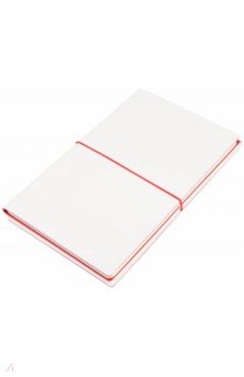 Бизнес-блокнот "Combi" (192 страницы, 130х210 мм, нелинованный, клетка, бело-красный) (21219/08)