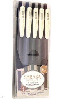Ручки гелевые "Sarasa Clip Vintage" (5 цветов) (JJ15-5C-VI)