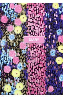 Ежедневник недатированный "Diary. Цветочный мотив" (80 листов, А5, вельвет) (50701)