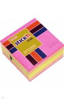 Блок для записей самоклеящийся (400 листов, 76x76 мм, неон+пастель, 4 цвета) (21536)