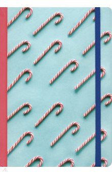 Блокнот "Christmas Candy", А5, клетка, 96 листов, с резинкой