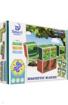 Магнитные кубики с рисунками (6 штук) (74249)