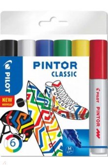 Маркеры 6 цветов Pintor-Regular-M-S6
