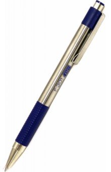 Ручка шариковая автоматическая "Zebra" (синяя) (F-301/301 BL)