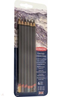 Набор цветных угольных карандашей "Tinted Charcoal" (6 штук,6 цветов) (2301689)