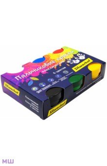Краски пальчиковые классические "Цветландия", 6 цветов (961136-06)