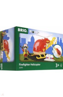 Игровой набор Спасательный вертолет (+груз, фигурка) BRIO