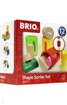 BRIO игровой набор с деревянными формочками-сортерами, 10 деталей