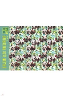 Альбом для рисования "Панды на прогулке" (30 листов, А4, склейка) (А302026)