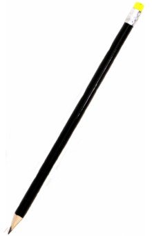 Карандаш чернографитный с ластиком, трехгранный (КЧ-3172)