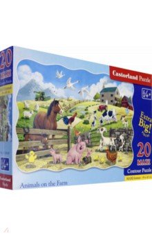 Puzzle-20 MAXI "Животные на ферме" (С-02429-NEW)