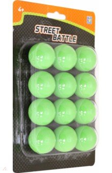 Мягкие шарики 3,4 см., для игрового оружия (12 штук), блистер