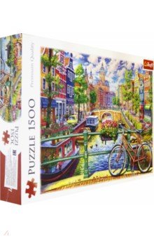 Trefl. Puzzle-1500. Амстердамский канал (26149)