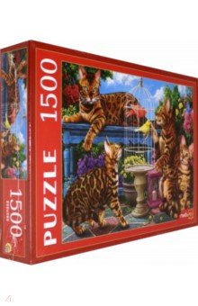 Puzzle-1500 "Бенгальские коты" (Ф1500-0641)