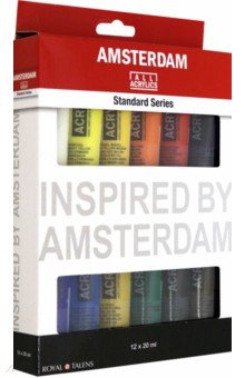 Краски акриловые 12 цветов "Amsterdam Стандарт" 20 мл (17820412)