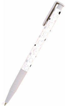 Ручка шариковая 0,7 мм, синяя "Bunny, серый" (BSBP003-02-case)