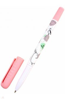 Ручка шариковая 0,7 мм, синяя "Bunny, розовый" (BSBP004-02-case)