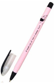 Ручка шариковая 0,7 мм, синяя "Bunny, розовый" (BSBP006-04-case)