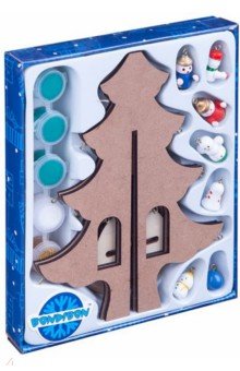 Набор "Новогодняя ёлочка-раскраска с игрушками", 23 см (ВВ4687)