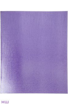 Тетрадь 48 листов, линия, "Бумвинил METALLIC Фиолетовая" (48Т5бвВ2)