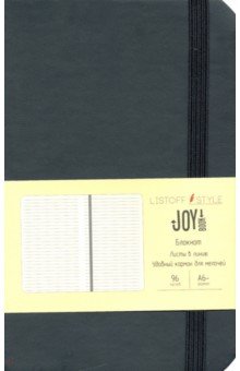 Блокнот Joy Book. Черный агат, 96 листов, А6- (БДБЛ6963396)