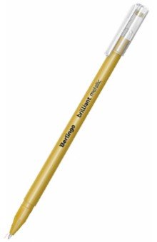 Ручка гелевая "Brilliant Metallic", золотая, 0,8мм (CGp_40009)