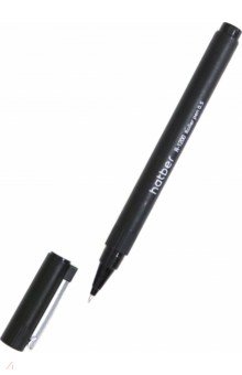 Ручка-роллер черная 0,5 мм R-1200 (RP_064577)