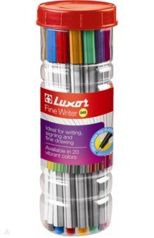 Набор капиллярных ручек Luxor "Fine Writer 045", 20 цветов (7120/20J)
