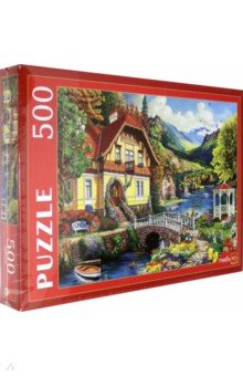 Puzzle-500 "Уютный дом у озера" (Ф500-4825)
