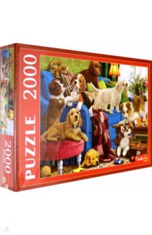 Puzzle-2000 "Игривые щенки" (Ф2000-3699)