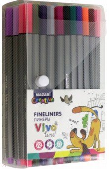 Набор линеров "VIVO LINE", 72 цвета (M-5369-72)