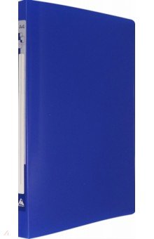 Папка для документов с металлическим пружинным скоросшивателем, A4, пластик, синий (PZ05PBLUE)