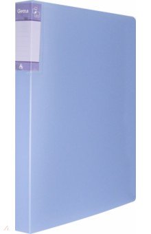 Папка с металлической пружиной, скоросштватель (A4, пластик, голубая), (GEM07PAZURE)
