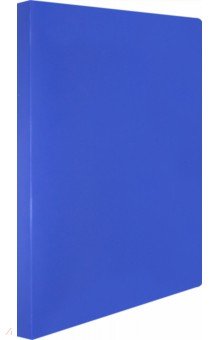 Папка на 2-х кольцах (A4, пластиковая, синяя), (EC0418/2RBLUE)