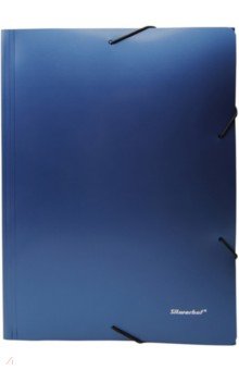 Папка на резинке A4 синяя Perlen (311918-74)