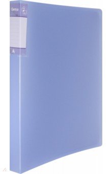Папка с металлическим зажимом (A4, пластиковая, голубая), Gems (GEM07CAZURE)