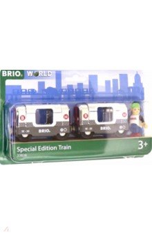 Brio Поезд метро "Металлик" из 2 вагонов (33838)