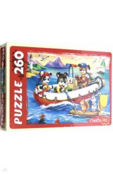 Puzzle-260 "Смелые щенки-спасатели" (ПУ260-0479)