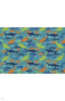 Плёнка цветная для уроков труда 500х700 мм Акулы (51149)