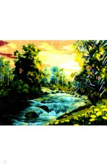 Рисование по номерам "Рассвет у реки", 40х50 см. (А116)