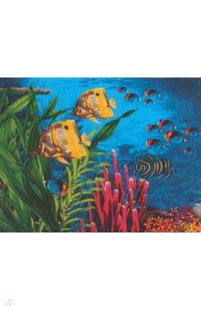 Рисование по номерам "В коралловых рифах", 40х50 см. (Н104)