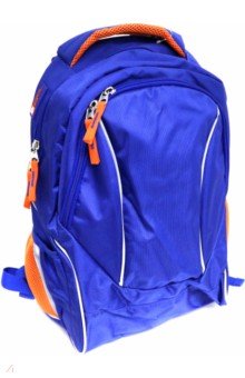 Рюкзак 45х36х18 см, синий+оранжевый (40776)