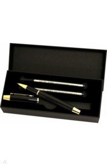 Ручка гелевая черная 0.5 мм, в подарочной коробке (S158)