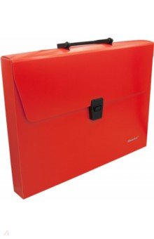 Портфель 1 отделение, A4 пластиковый, оранжевый неон (322715-04)