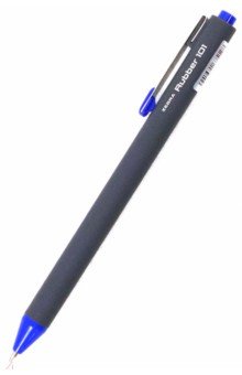 Ручка шариковая автоматическая синяя 0.7 мм RUBBER 101 (BO-101-RU-BL)