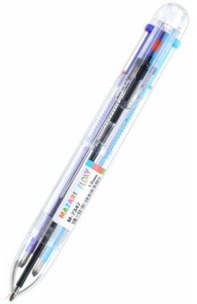 Ручка шариковая, автоматическая "FLOXY", 6-ти цветная (M-7347)